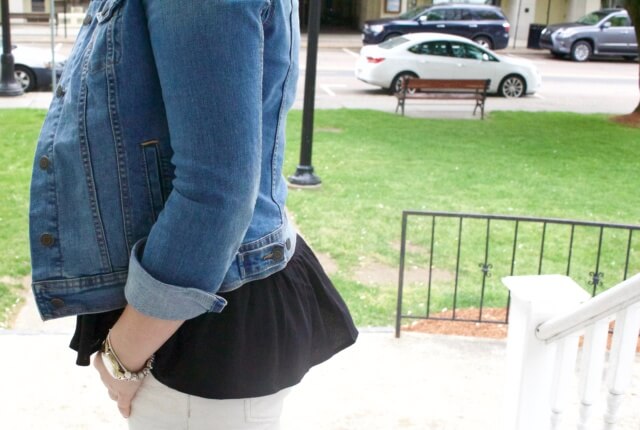 LOFT peplum cami for weekend